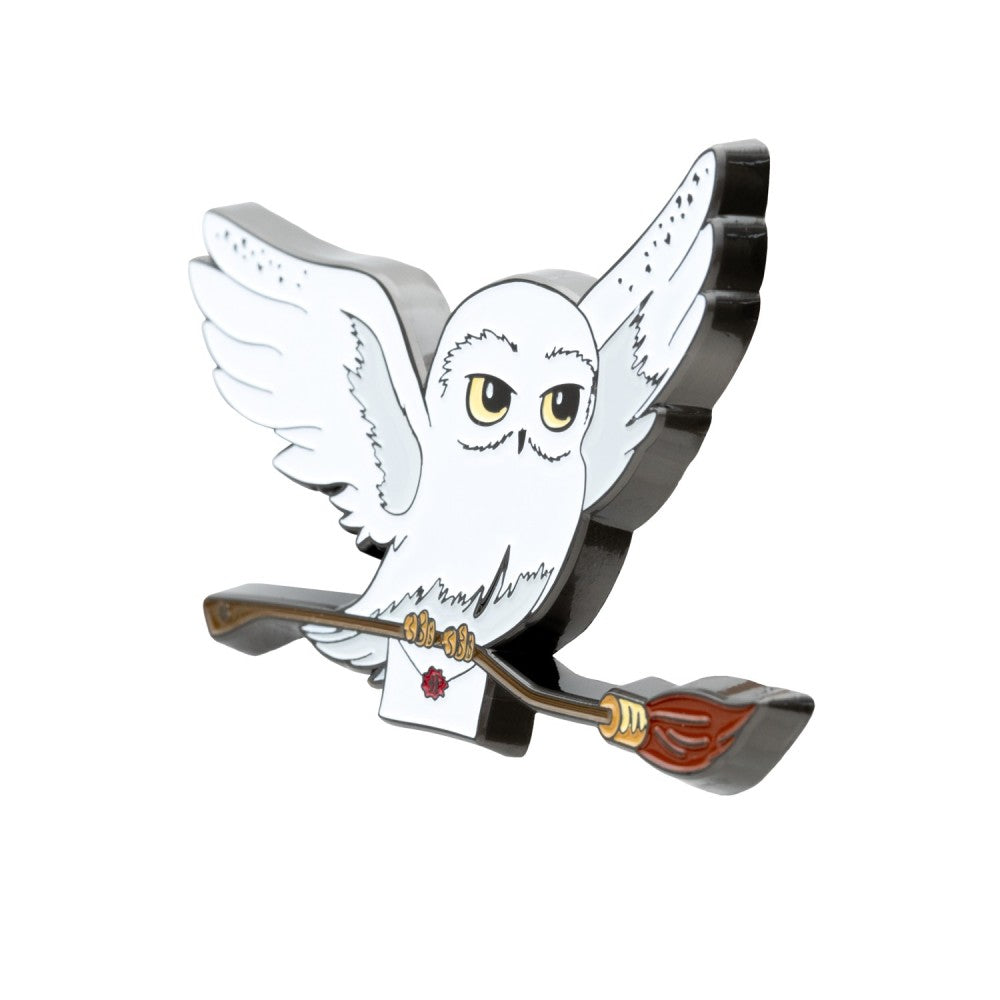Magnet officiel Harry Potter – Hedwige en vol avec lettre et balai