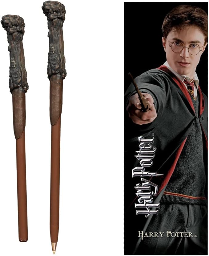Stylo baguette Harry Potter avec marque-page
