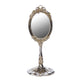 Miroir sur pied style baroque argenté doré