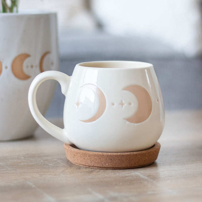 Mug Rond Phases de Lune en Céramique