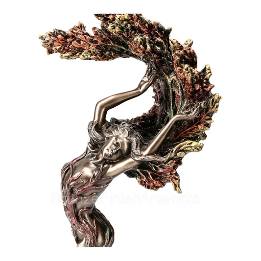 Statuette Nymphe Arbre de Vie – Effet bronze – Veronese Design
