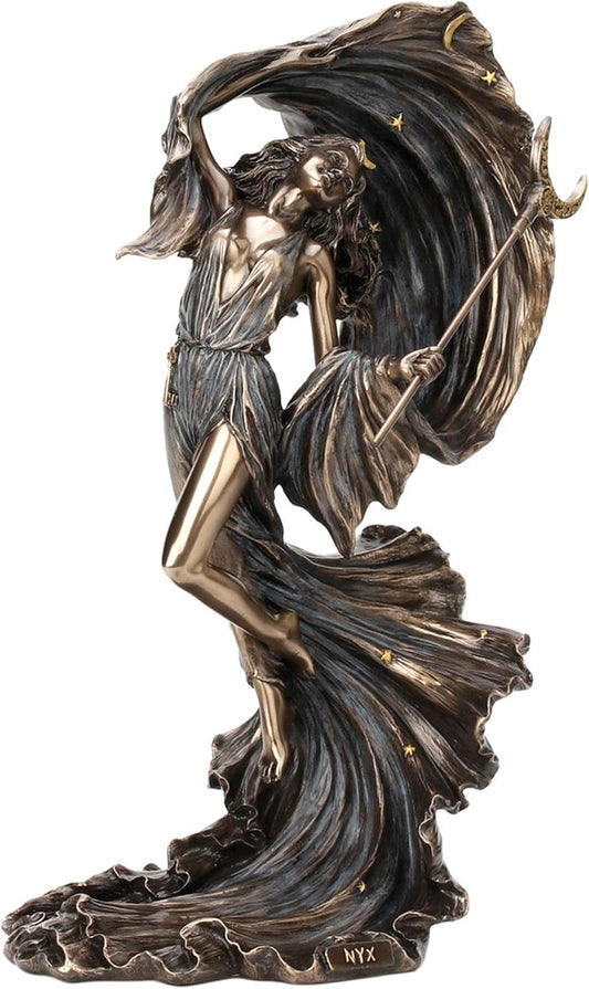 Statuette Nyx – Déesse de la Nuit effet bronze – Veronese Design