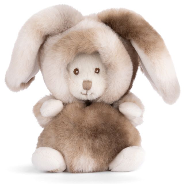 Peluche Ziggy Lapin brun – Ourson Bukowski déguisé en lapin – Collection Ziggy 15 cm.