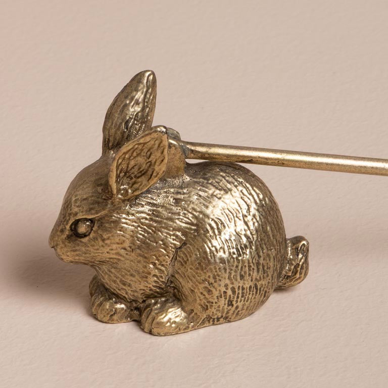 Éteignoir à bougie lapin en laiton