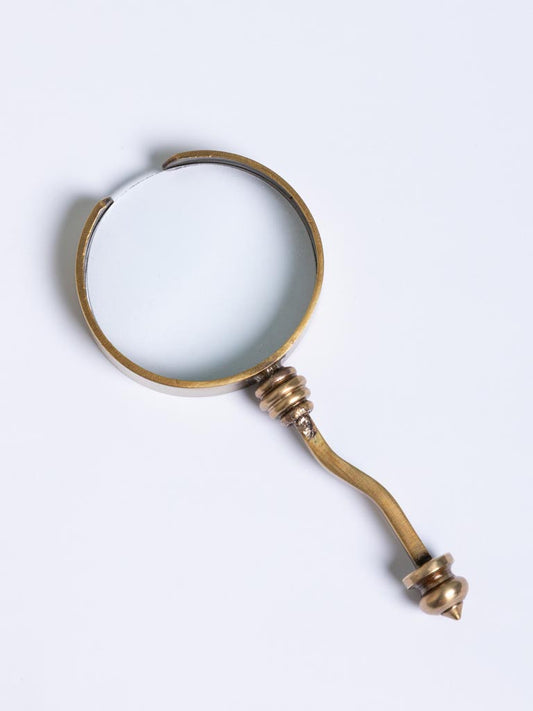 Mini loupe vintage en laiton – 9 cm – style ancien