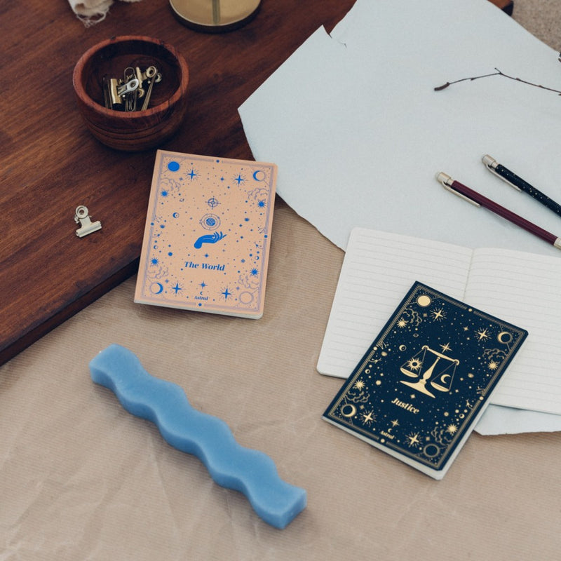 Lot de 3 Carnets A6 – Collection Astral • Motifs dorés