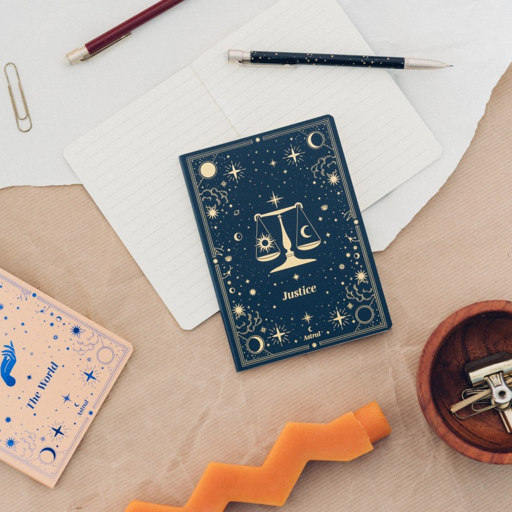 Lot de 3 Carnets A6 – Collection Astral • Motifs dorés