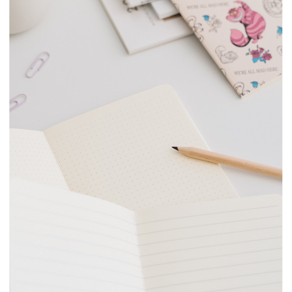 Lot de 3 carnets Disney Alice au Pays des Merveilles – Format A6