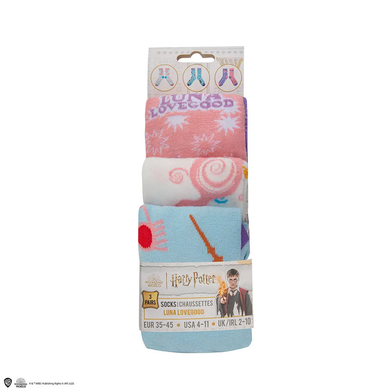 Lot de 3 paires de chaussettes LUNA LOVEGOOD - HARRY POTTER – Taille 35-45