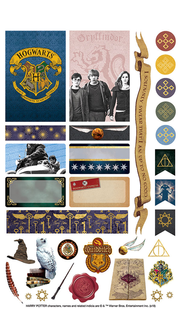 Carnet de 95 stickers pour organisation d'Agenda - Harry Potter
