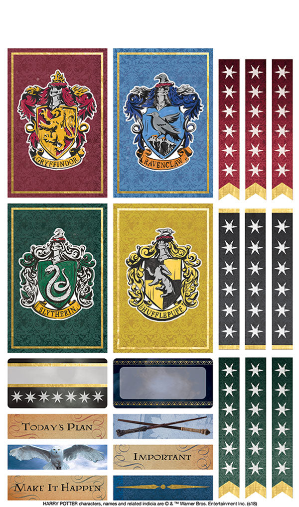 Carnet de 95 stickers pour organisation d'Agenda - Harry Potter