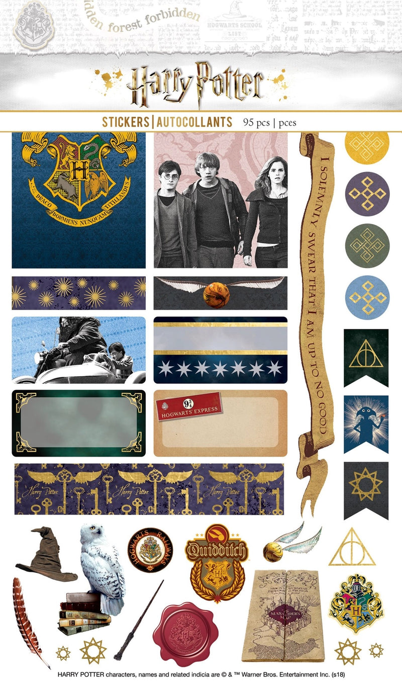 Carnet de 95 stickers pour organisation d'Agenda - Harry Potter