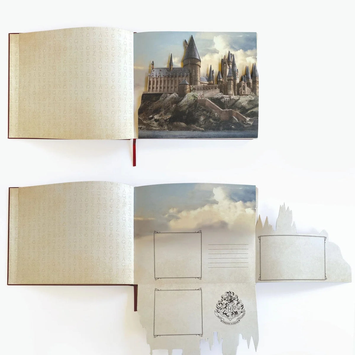 Album photo Deluxe Harry Potter de la marque Paper House Production, page du Chateau de Poudlard