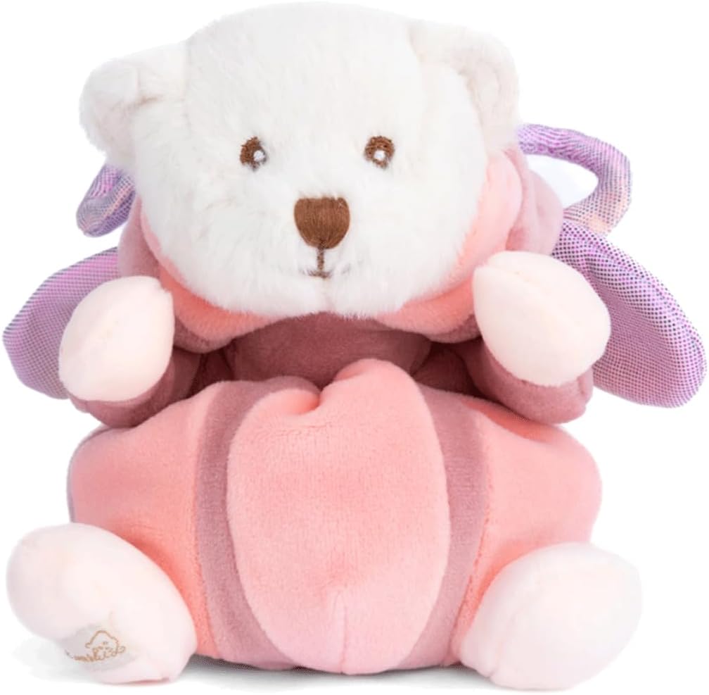 Peluche Ziggy Butterfly rose – Ourson Bukowski déguisé en papillon – Collection Ziggy 15 cm