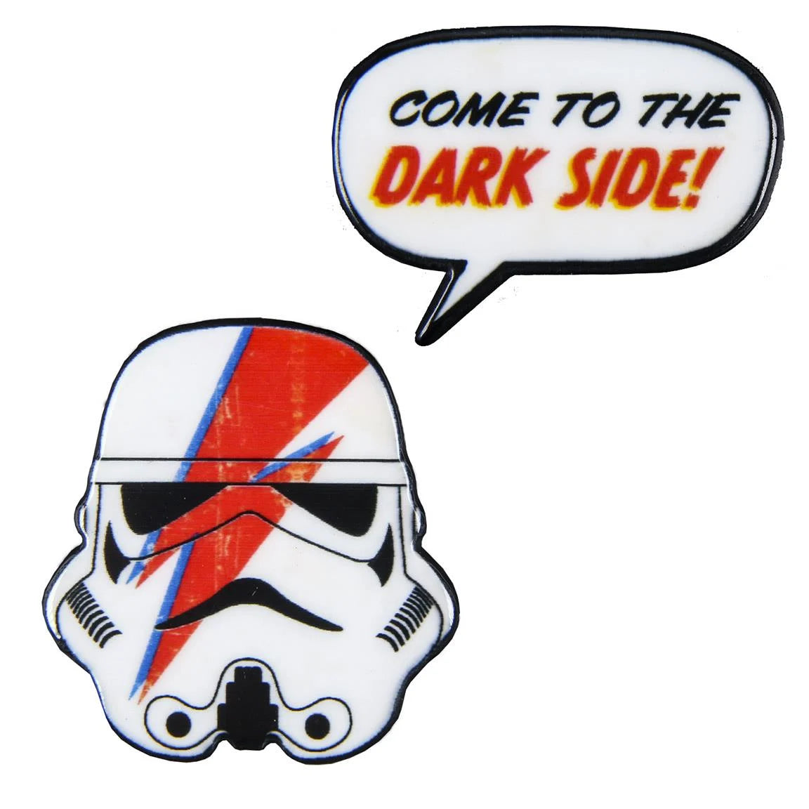 pin's d'une tête de stormtrooper