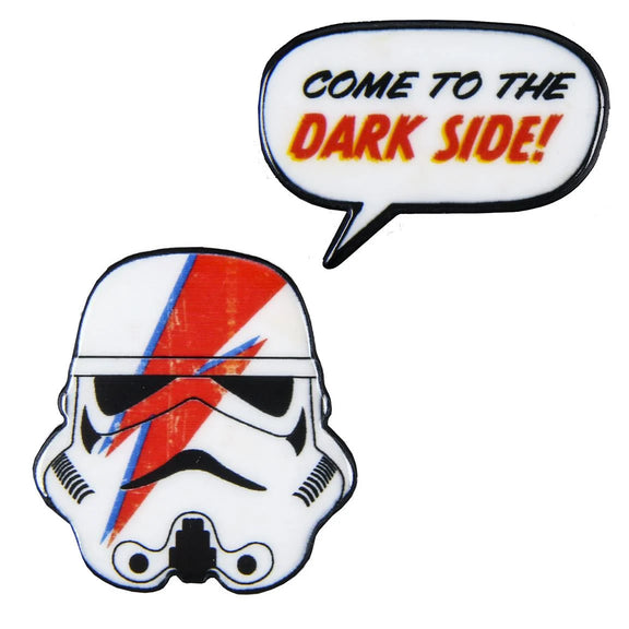 pin's d'une tête de stormtrooper