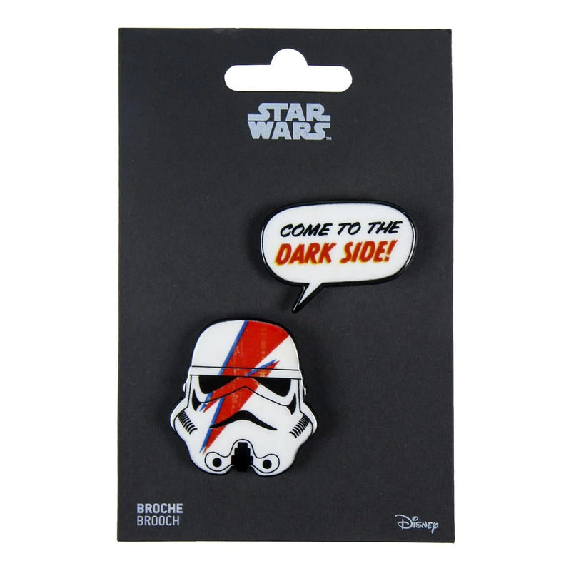 pin's d'une tête de stormtrooper Come to the dark side