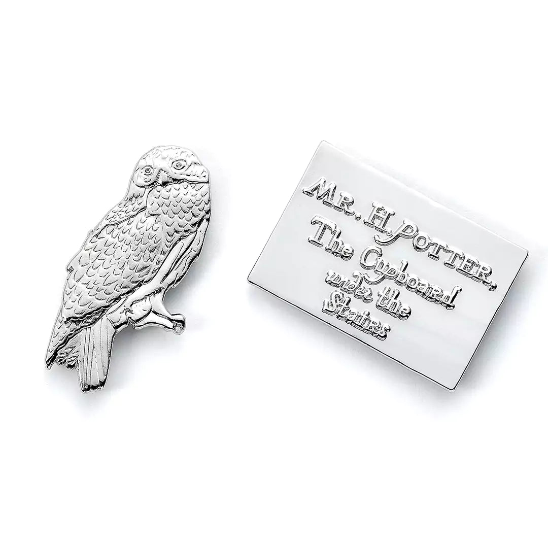 Pin’s Harry Potter – Hedwige & Lettre d’admission à Poudlard – Argenté