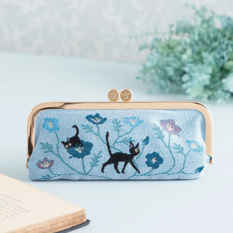 Porte-Monnaie/Trousse Jiji Fleur Bleue – Kiki la Petite Sorcière Studio Ghibli