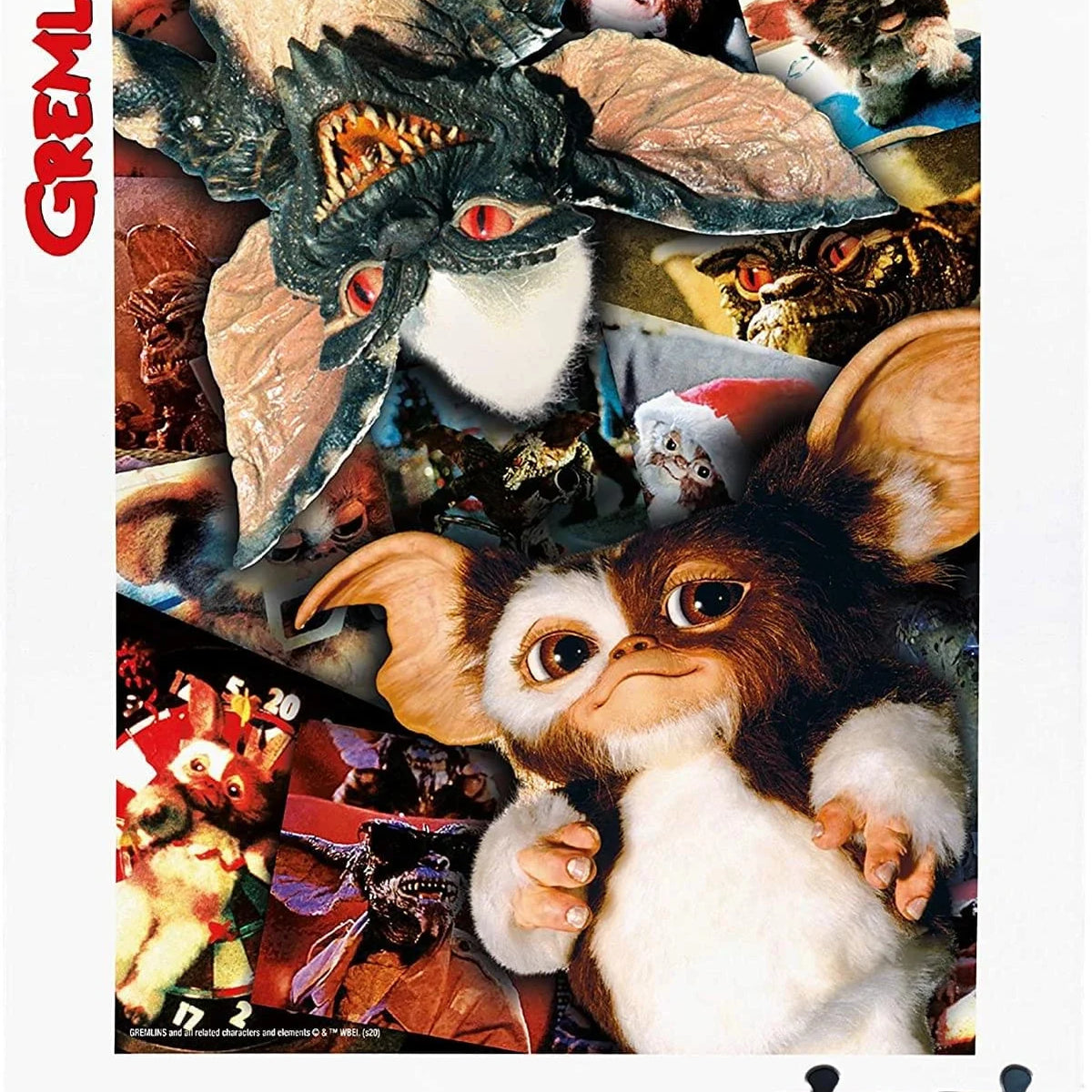 Boite du puzzle Gremlins avec gizmo et des images du film