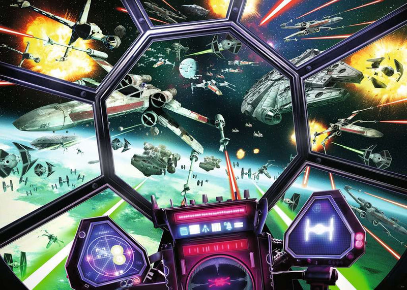 puzzle Star Wars dans un cockpit dans l'espace