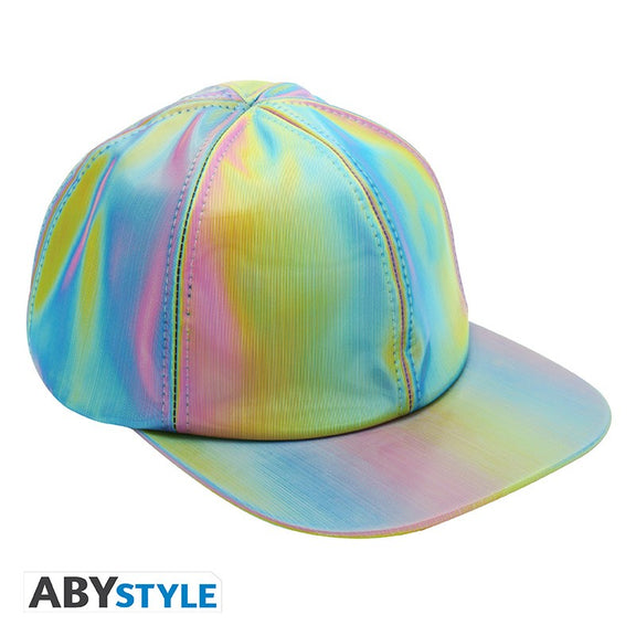Casquette holographique Marty McFly Retour vers le Futur II aux reflets multicolores