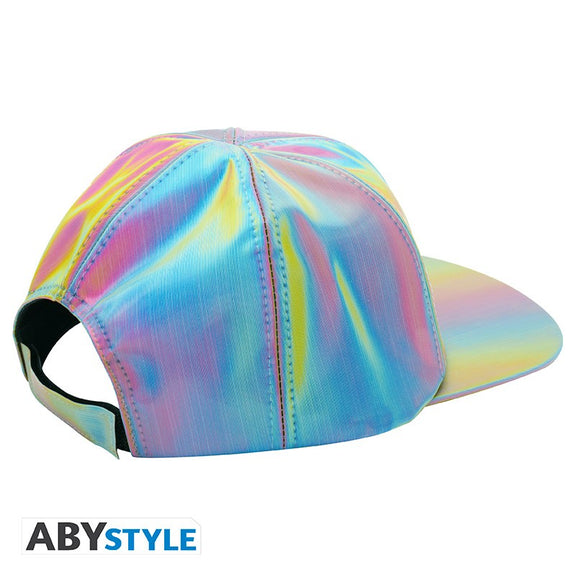 Casquette holographique Marty McFly Retour vers le Futur II aux reflets multicolores
