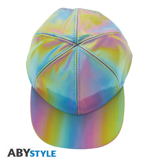 Casquette holographique Marty McFly Retour vers le Futur II aux reflets multicolores