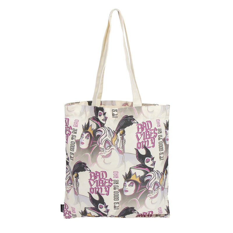 Tote bag Disney Villains – "Bad Vibes Only" – Maléfique, Ursula, Méchante Reine