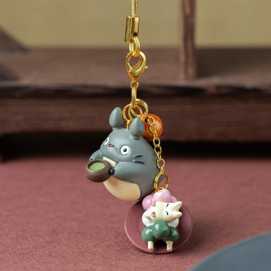 Porte-clés Totoro & Dango – Bijou de sac Studio Ghibli