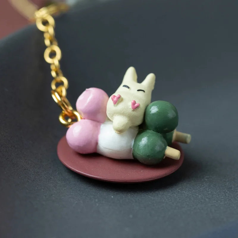 Porte-clés Totoro & Dango – Bijou de sac Studio Ghibli