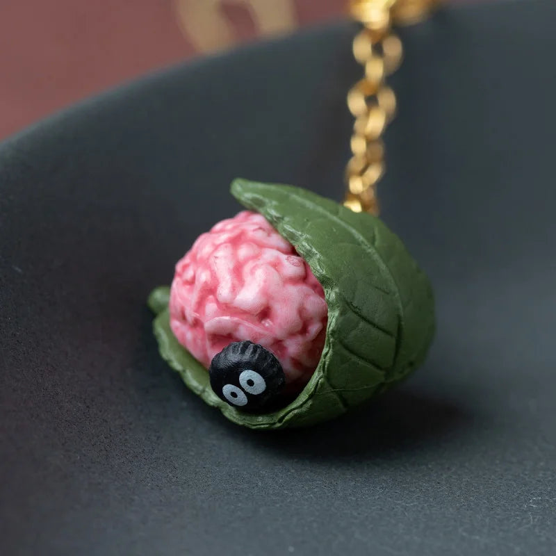 Strap Totoro gris & sakuramochi – Bijou de sac / téléphone