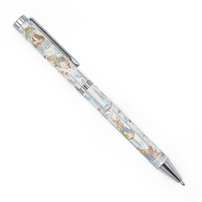 stylo Peter Rabbit dans les tons bleu ciel et blanc
