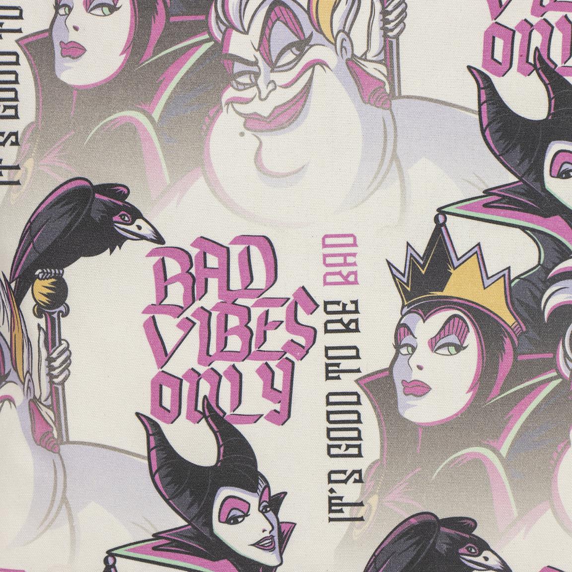 Tote bag Disney Villains – "Bad Vibes Only" – Maléfique, Ursula, Méchante Reine