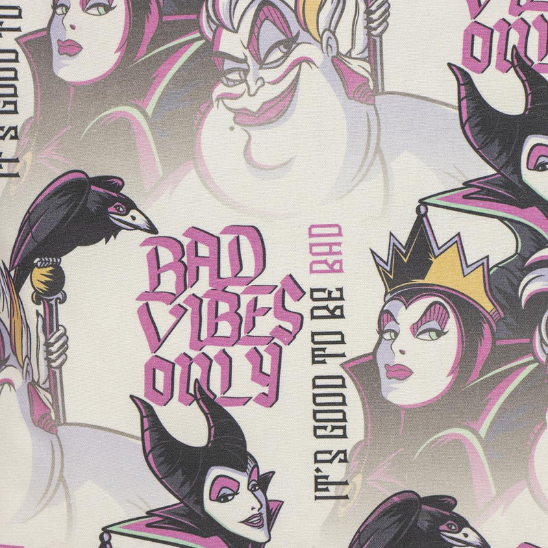 Tote bag Disney Villains – "Bad Vibes Only" – Maléfique, Ursula, Méchante Reine