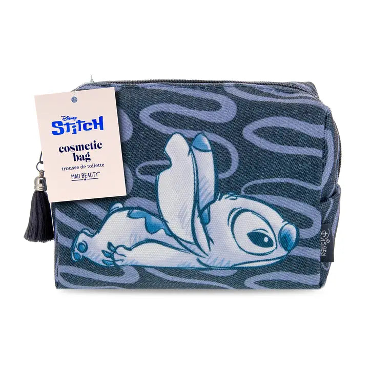 trousse de toilette stitch effet jean denim