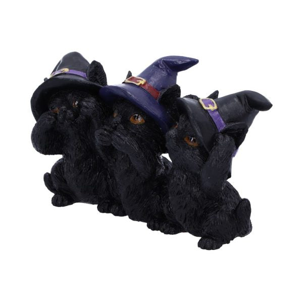Les 3 Petits Chats Sorciers Sages – Figurines « Ne rien voir, ne rien entendre, ne rien dire »