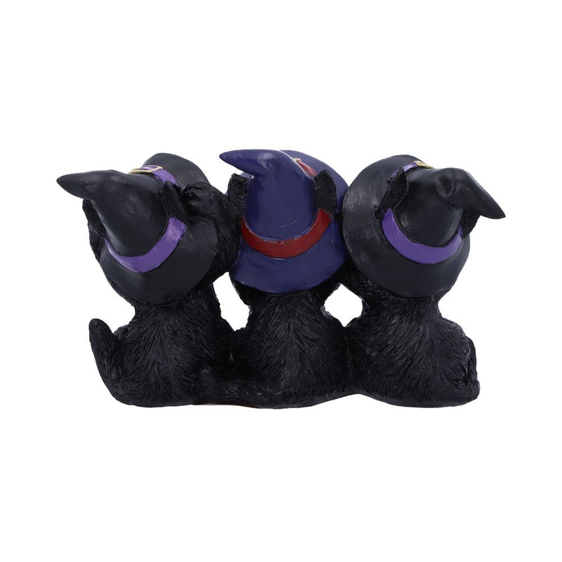 Les 3 Petits Chats Sorciers Sages – Figurines « Ne rien voir, ne rien entendre, ne rien dire »