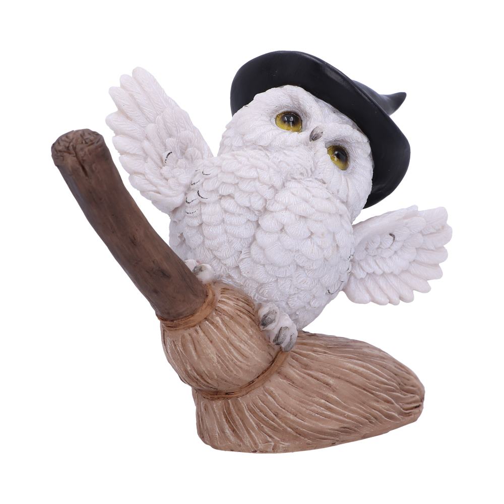 Figurine Chouette Magique sur Balai - Style Hedwige