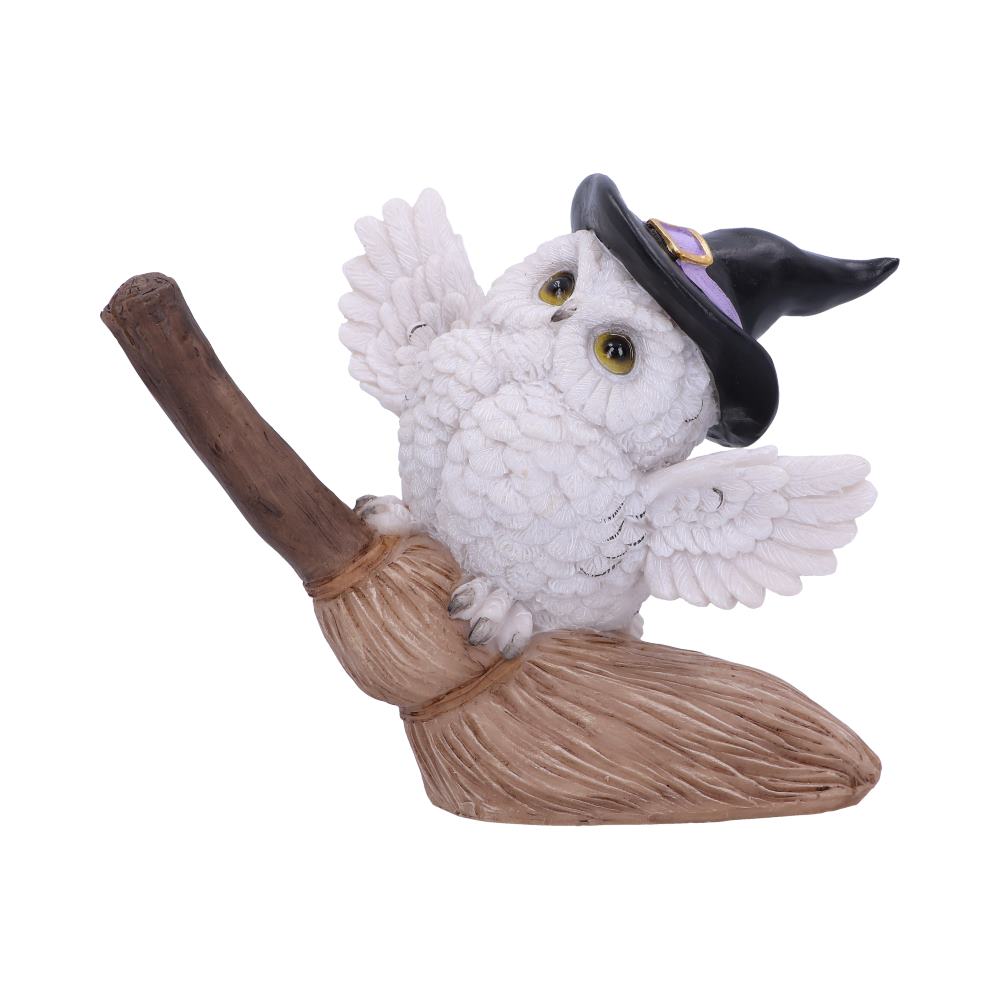 Figurine Chouette Magique sur Balai - Style Hedwige