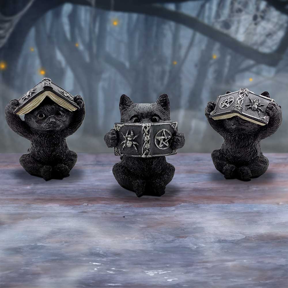 Les 3 Sages Chats Occultes – Grimoires mystiques de protection